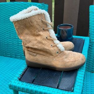 COACH Tuesday boots size 8 Genuine Suede